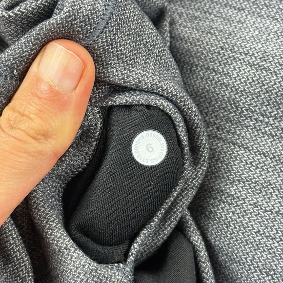 Lululemon Align Pant II 25" Mini Heathered Herringbone Heathered Black White - Picture 4 of 4